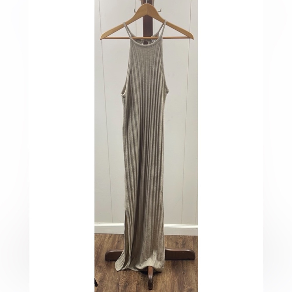 Anthropologie Amadi Caroline Tan Maxi Sleeveless Knit Dress